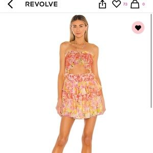 Rococo sand Nesh cut out dress